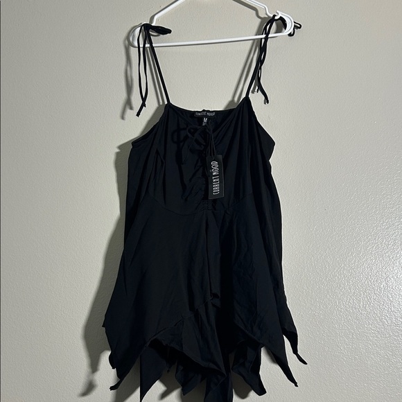 Dolls kill Current Mood Black Asymmetrical Dress - Picture 1 of 6